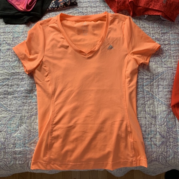 orange adidas dry fit shirt - Picture 1 of 1